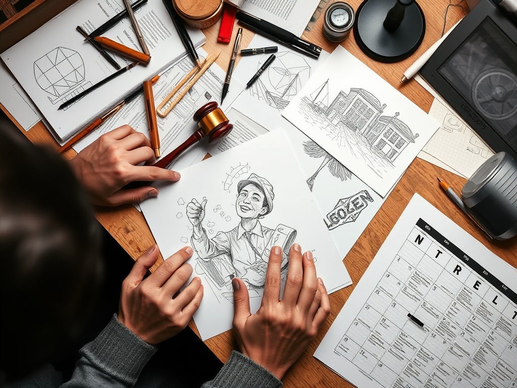 How to Turn an Inktober-Style Challenge Into a Strong Portfolio Series